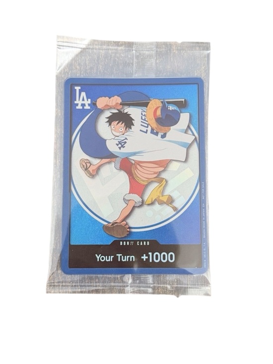 Onepiece Other - 1) One Piece Dodgers Promo Card Monkey D. Luffy 2026 sealed